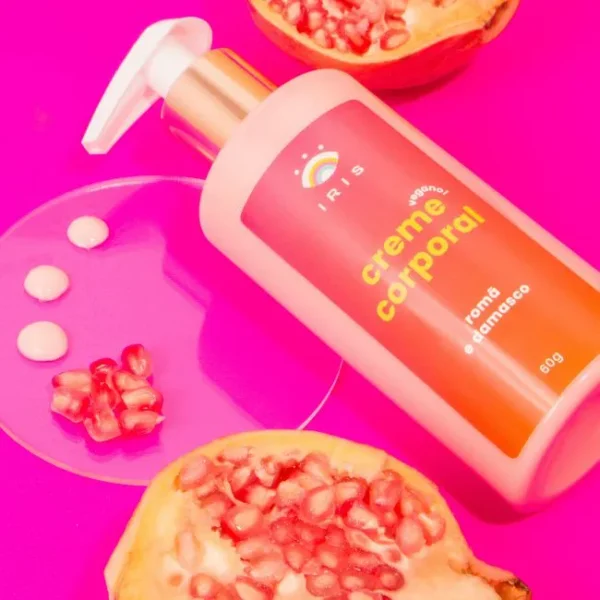 Creme corporal hidratante romã e damasco - Imagem 3
