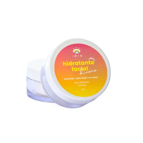 Hidratante facial diurno iluminador com efeito matte
