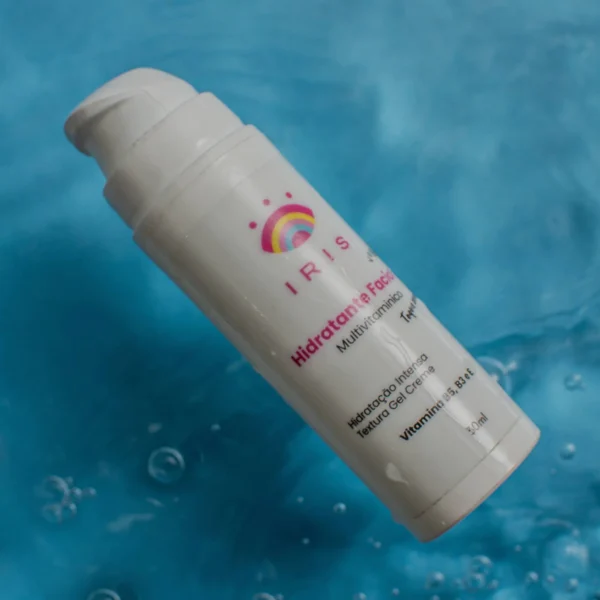 Hidratante facial com vitaminas B3, B5 e vitamina E