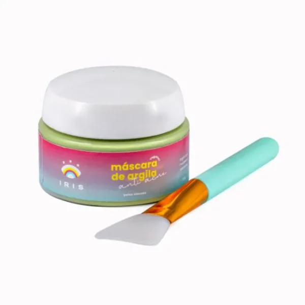 Máscara de argila anti acne com argila azul