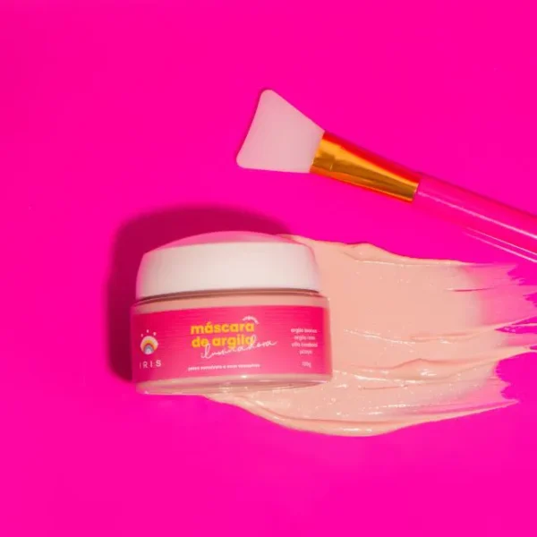 Máscara de argila iluminadora com argila rosa - Imagem 3