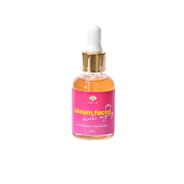 Sérum hidratante facial anti aging com ácido hialurônico