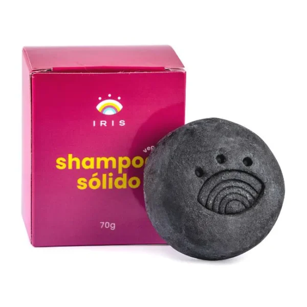 Shampoo sólido detox com carvão ativado